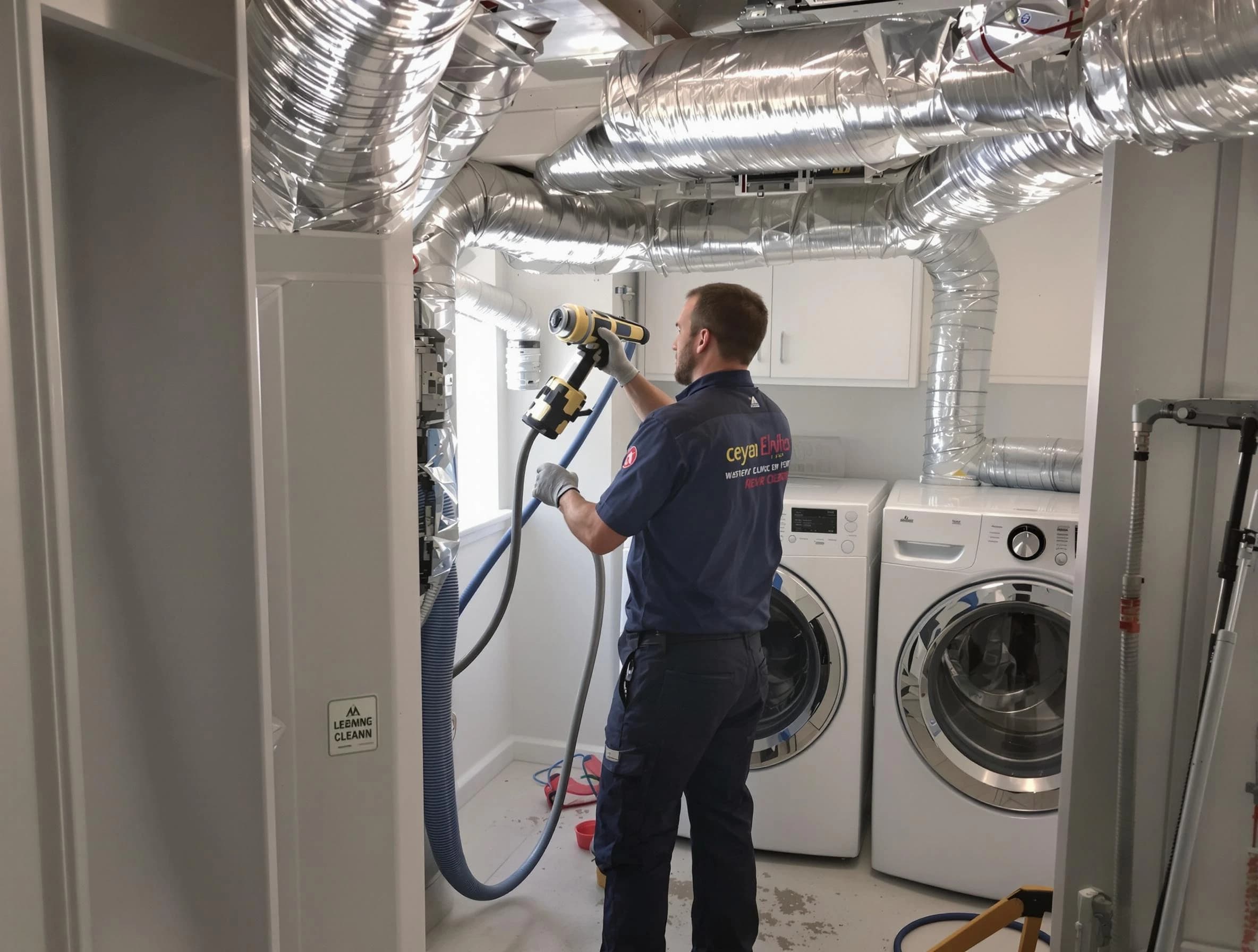Bosque Farms Dryer Vent Cleaning specialist using advanced equipment for thorough duct cleaning in Bosque Farms